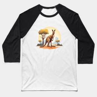 Cute Kangaroo Baseball T-Shirt